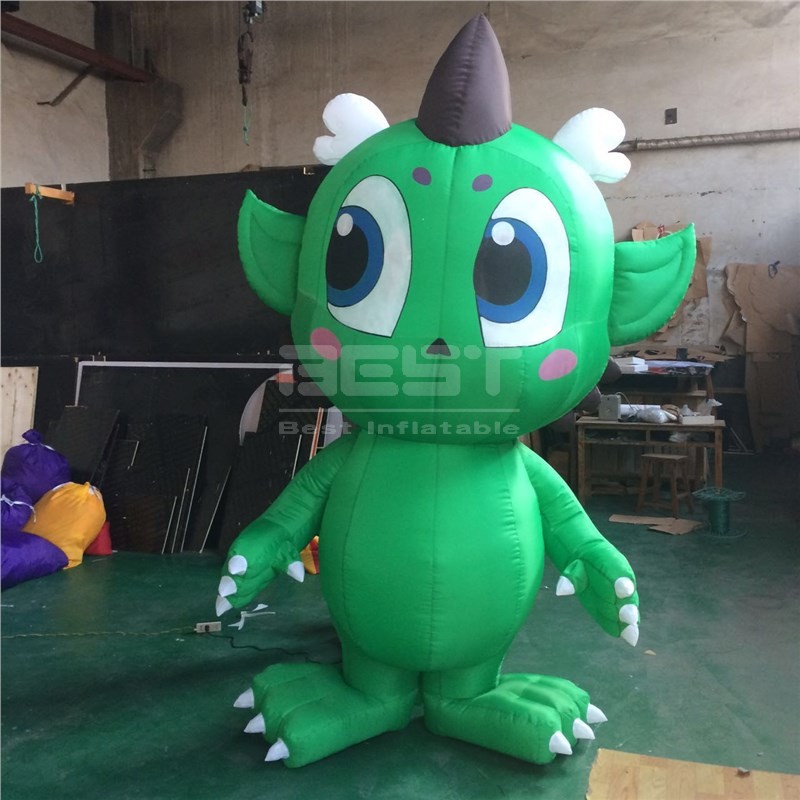 Inflatable Cartoon Dragon 2.5m Heigth