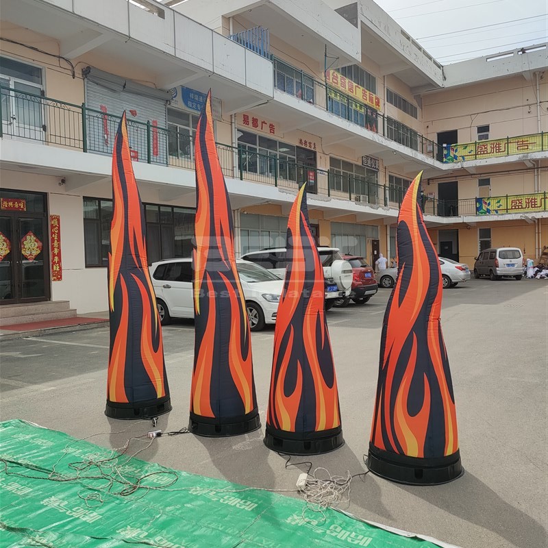 2/3m Inflatable Cones wiht Fire Texture