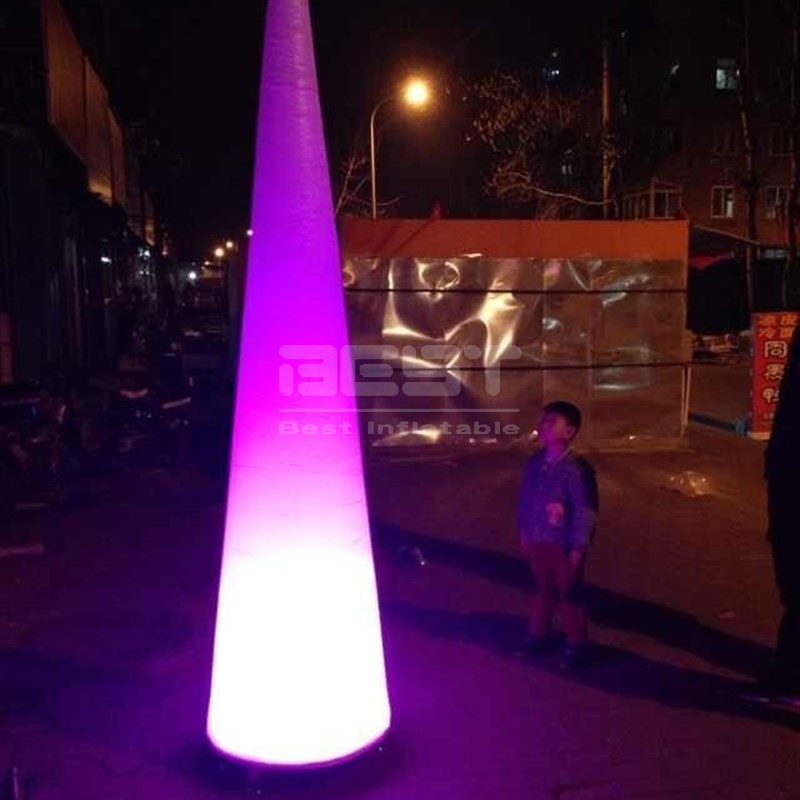 3m Inflatable Cones witth 2 10w Color Led Light