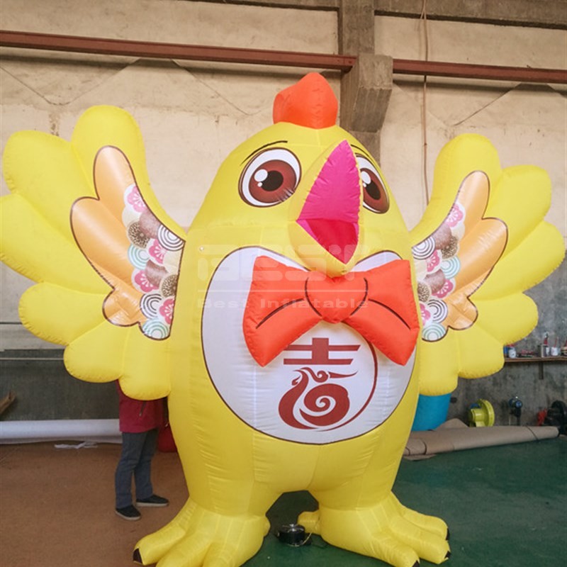 Inflatable Animals Cartoon Chicken 3m Height 5m Height