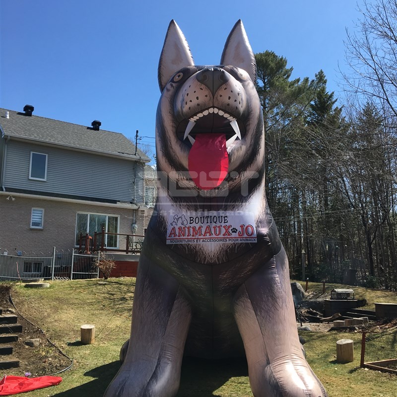 Vicious Dog Inflatable Customized Giant Inflatable Dog Cartoon For Promotional A6278