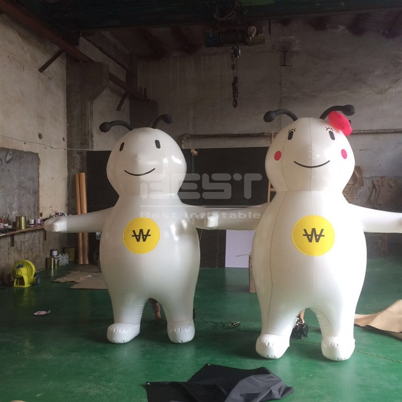 Customized Outdoor Inflatable Advertising Model Giant Cartoon Walking Character