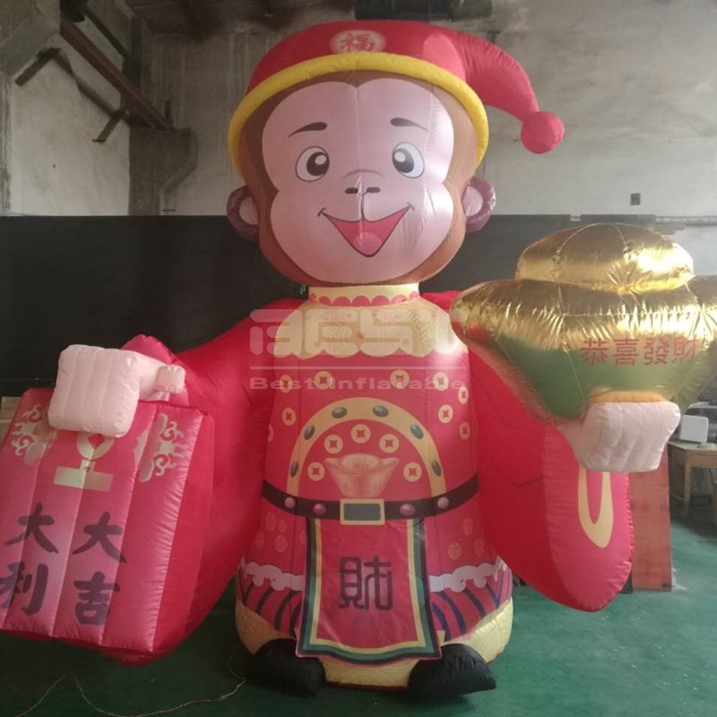 Cute Inflatable Cartoon Model Inflatable Cartoon Character Inflatable Mammon Monkey