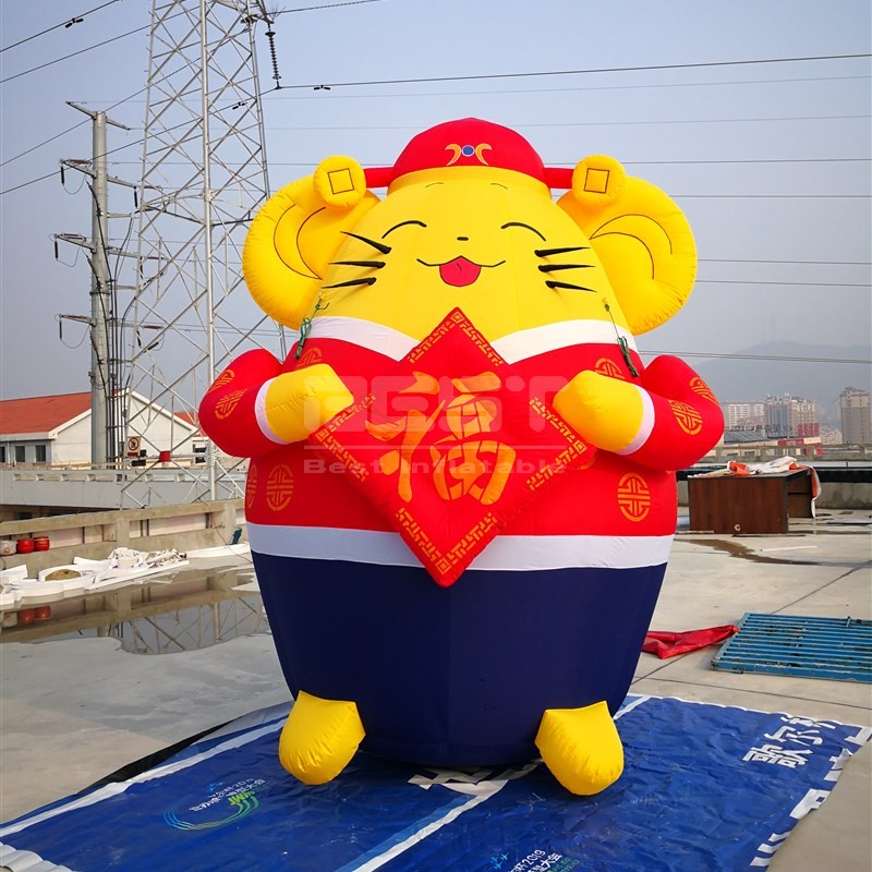 Customized inflatable cartoon animal inflatable cartoon lucky mascot mouse