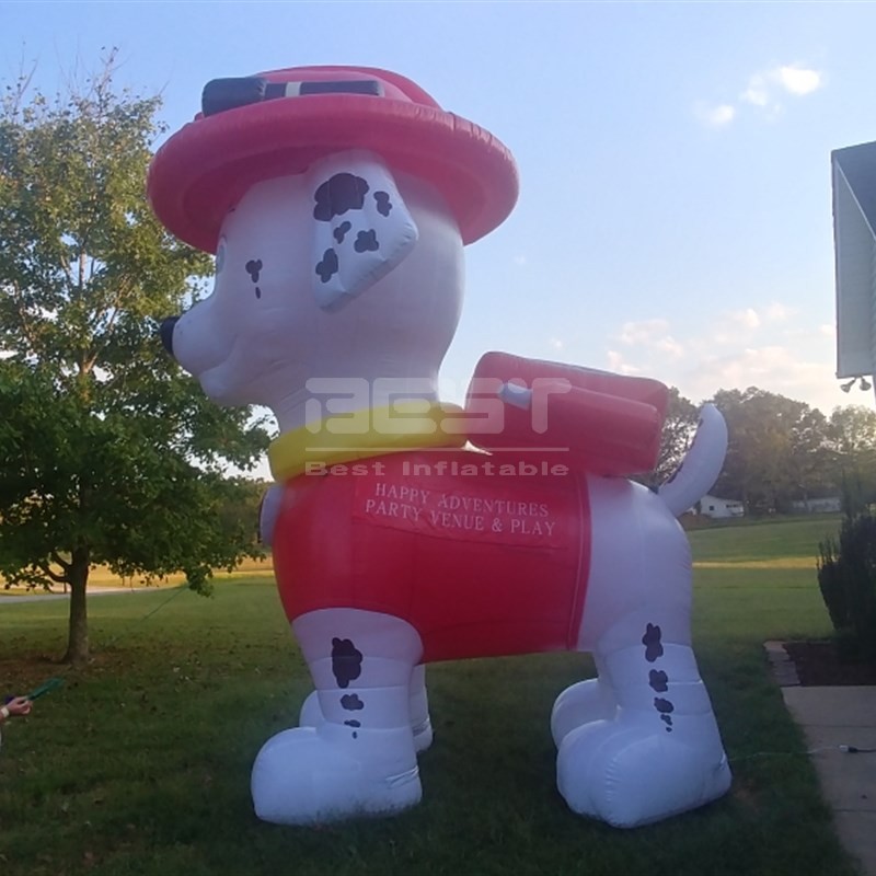 New design advertising mascot inflatable dalmatian puppy for display