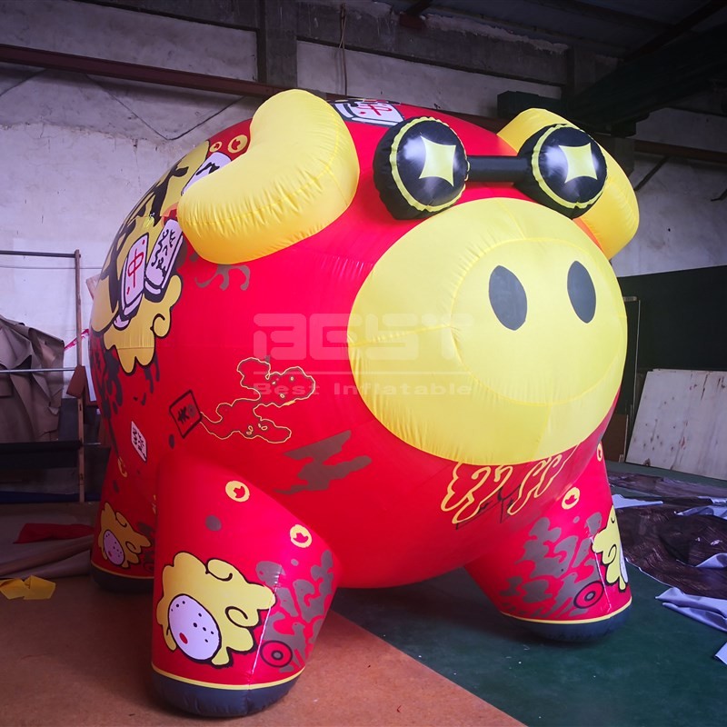 Inflatable Animal Pig Model Mascot pvc inflable toy customized Huge inflatable Balloon model animal inflatable cartoon