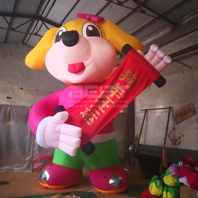 Cute advertising inflatable dog inflatable pet dog cartoon model