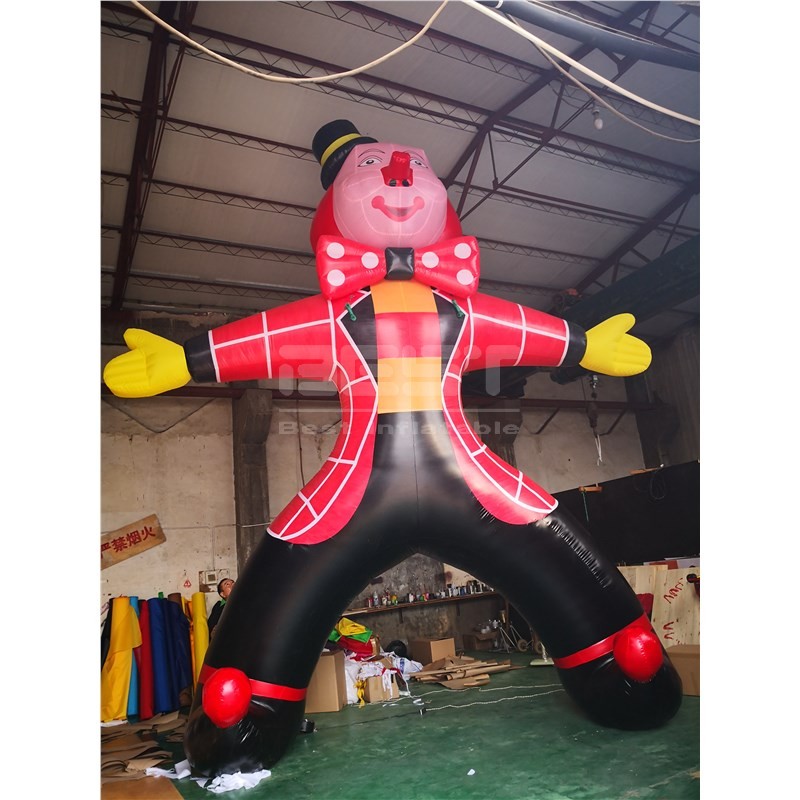 Custom giant inflatable advertising cartoon Large standing clown mascots for Halloween decorations