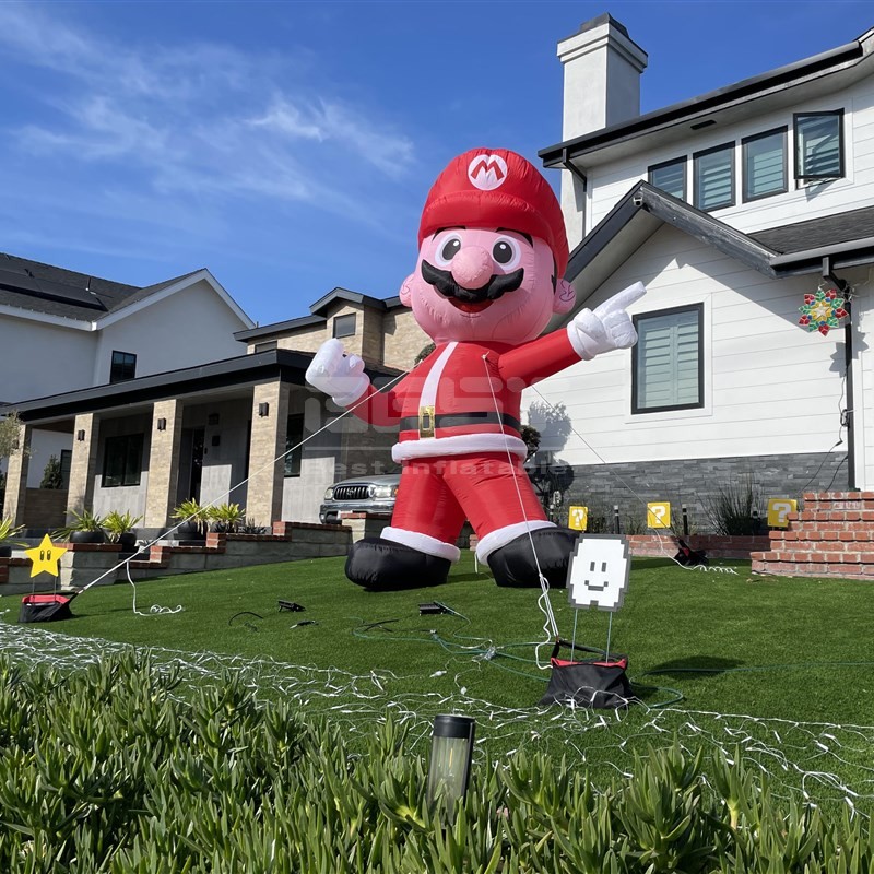 Wholesale Custom advertising air inflatable mario characters cartoon model