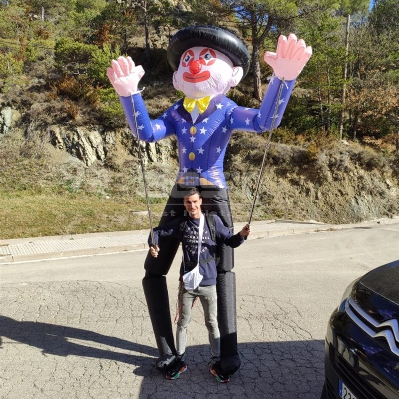 Air Blow Up Moving Cartoon Costume inflatable clown puppet walking costume for parade
