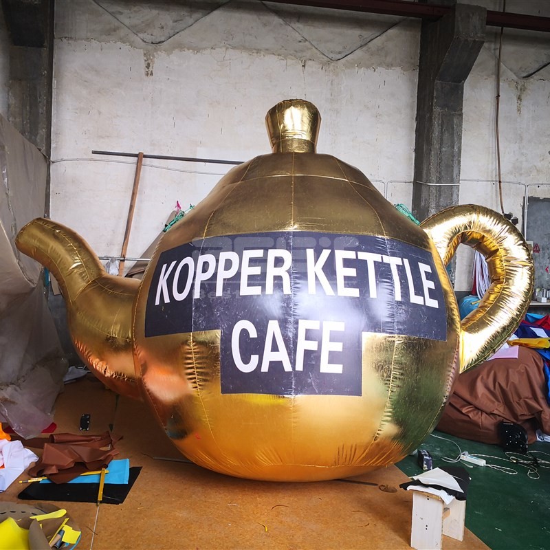 Custom Inflatable Coffee Maker Inflatable Kettle Model For Advertising Promotion Sales