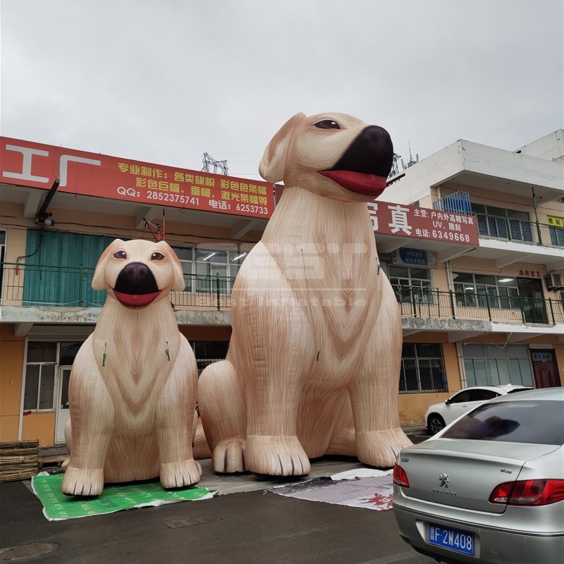 Giant lovely animal model inflatable balloon dog for advertising