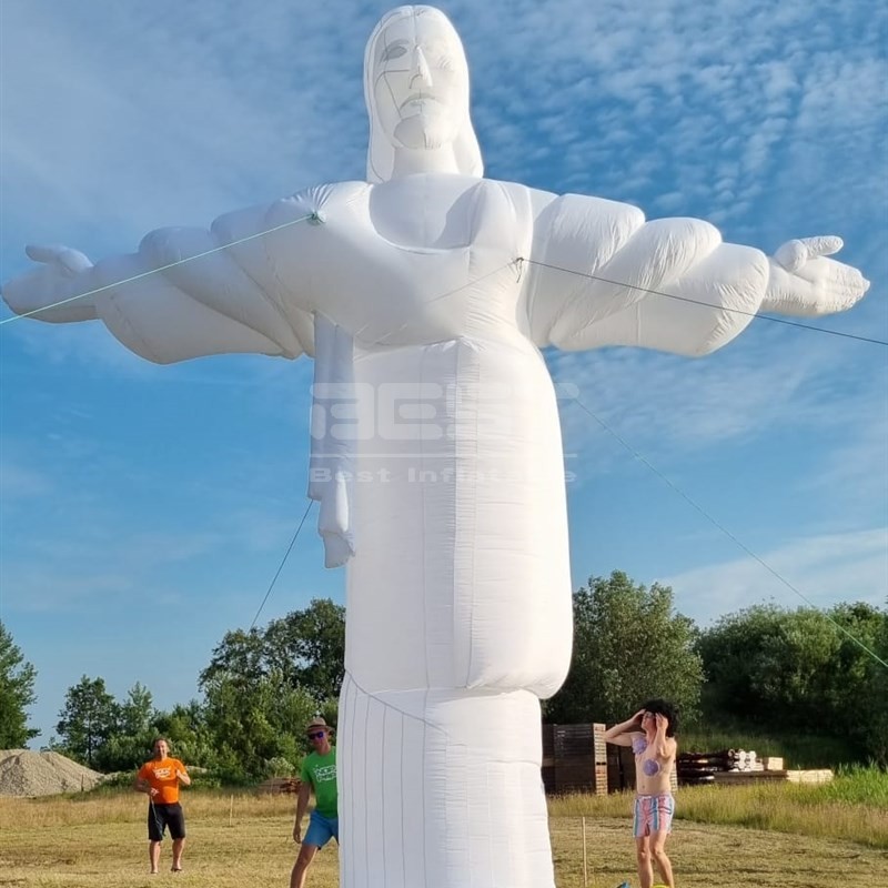 Outdoor giant air blow up Buddha Inflatable Jesus for advertising