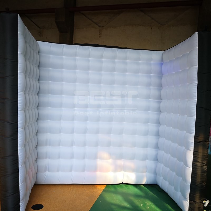 Portable inflatable photo booth wall inflatable 360 photo booth enclosure backdrop