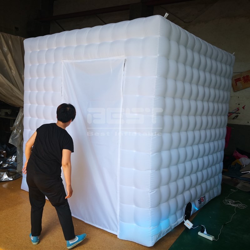 China Factory LED Inflatable Photo Booth Cube Tent Advertising Inflatables