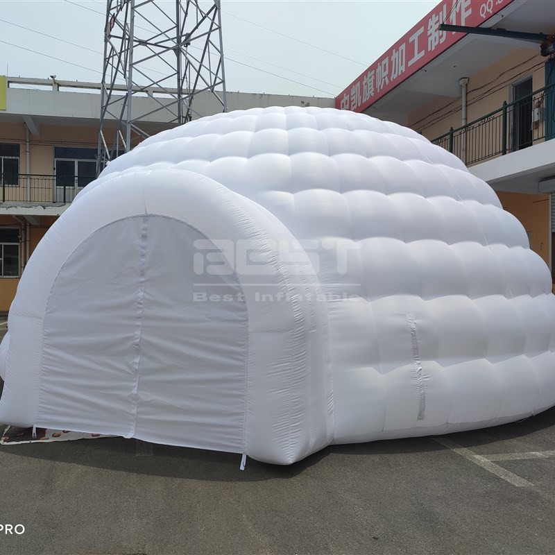 Factory Price Inflatable Portable Dome Bar Party Disco Led Lighting Tent White Night Club Tent For Sale