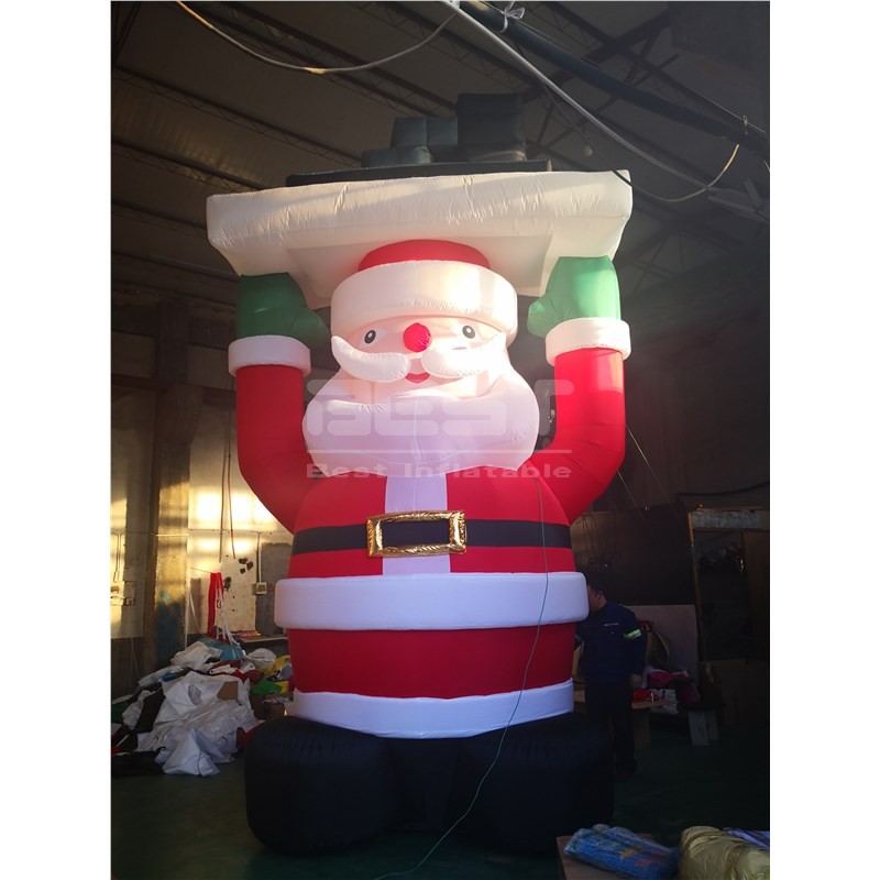 Factory Price Promotion Giant Inflatable Santa Claus Balloon For Christmas