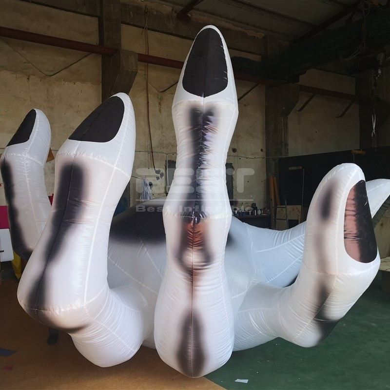 Nightclub Party Halloween Lighting Monster Inflatable Ghost Skeleton Hand Model For Hanging Decoration