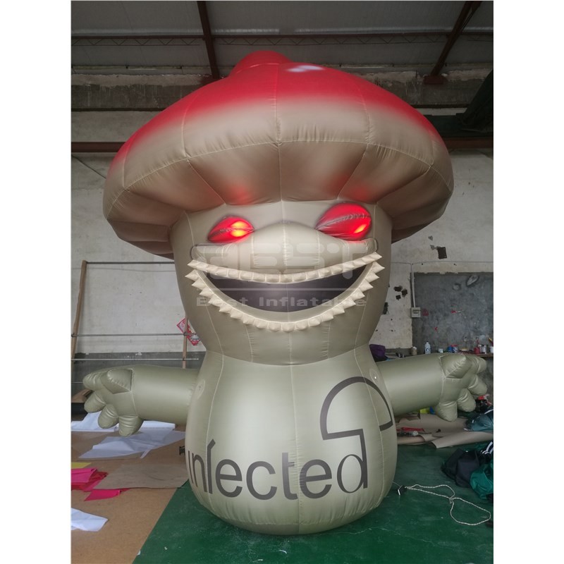 Club Halloween Inflatable Skull Decoration Scary Mushroom Cartoon Inflatable For Stage Decoration
