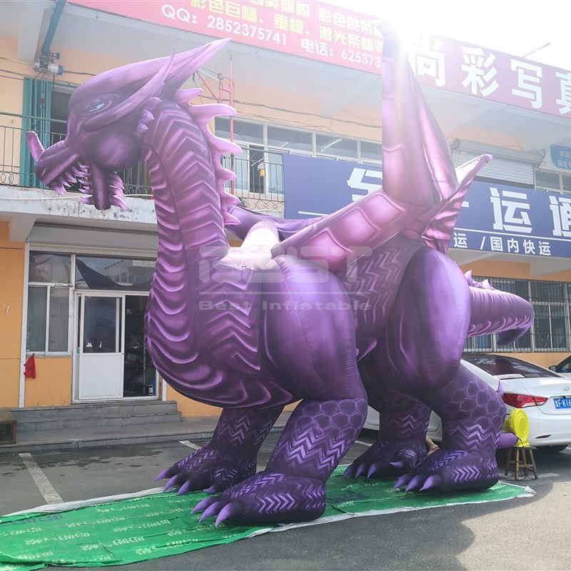 Inflatable Halloween decoration large Halloween decorations inflatable purple flying dragon