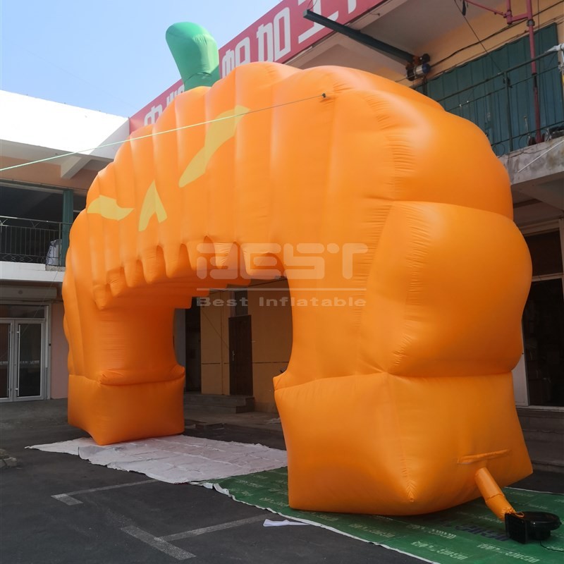 New inflatable Halloween pumpkin arch inflatable entrance decoration Christmas archway for rental