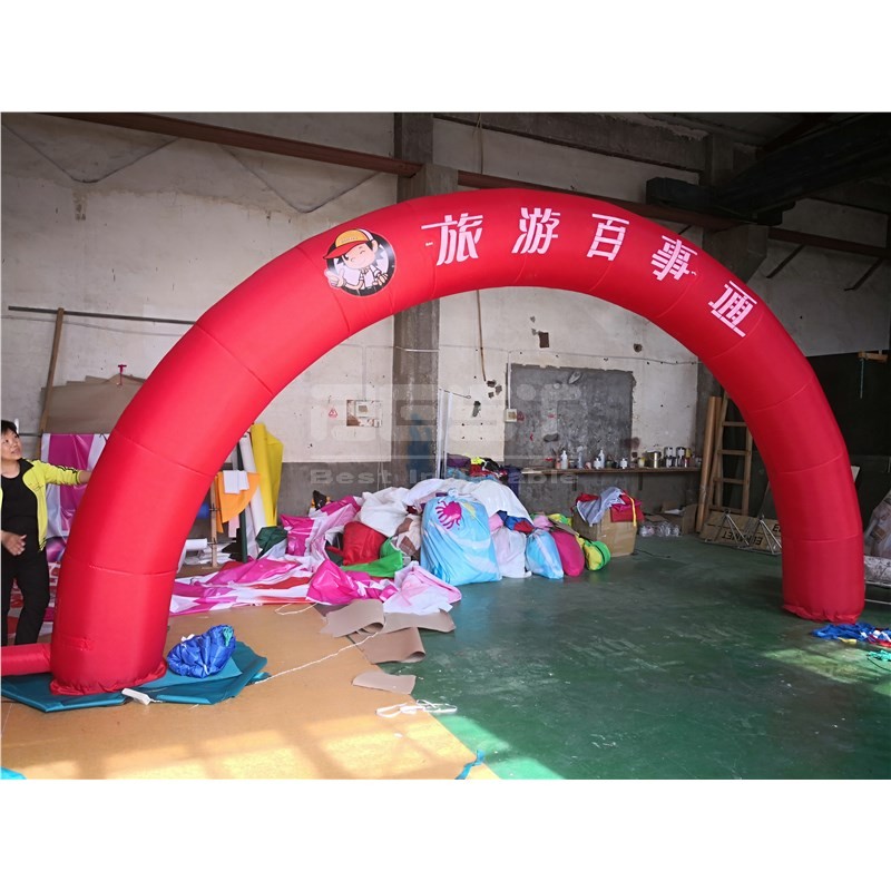 Outdoor Used Archway Advertising Promotion Oxford Custom Party Glow Inflatable