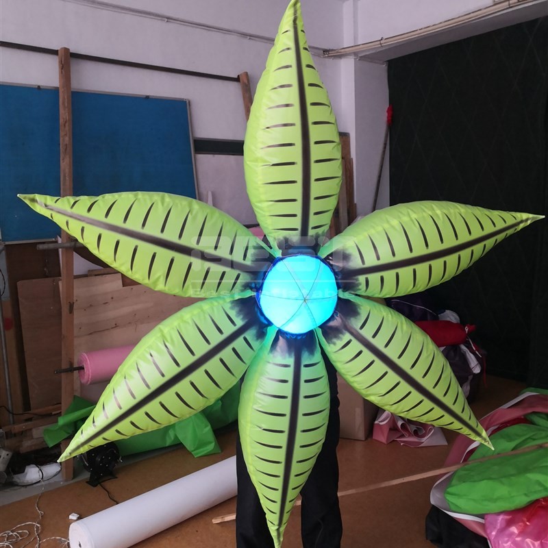 Hot Sales Ceiling Inflatable Hanging LED Flowers for Event Advertising
