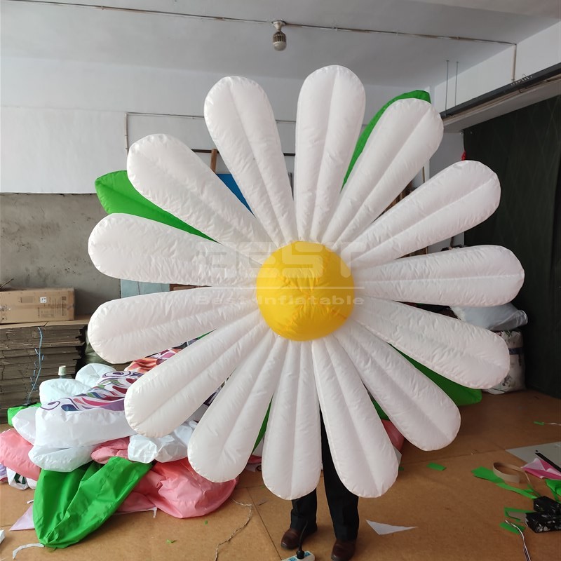 Festival Decoration Flower Inflatable Cartoon Character Customized Club Holiday Inflatable Sun Flower For Event