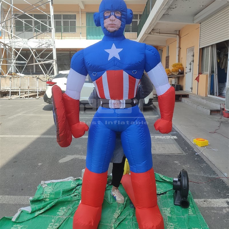 Inflatable Captain America Super Hero Movie Character cartoon mascot custom model