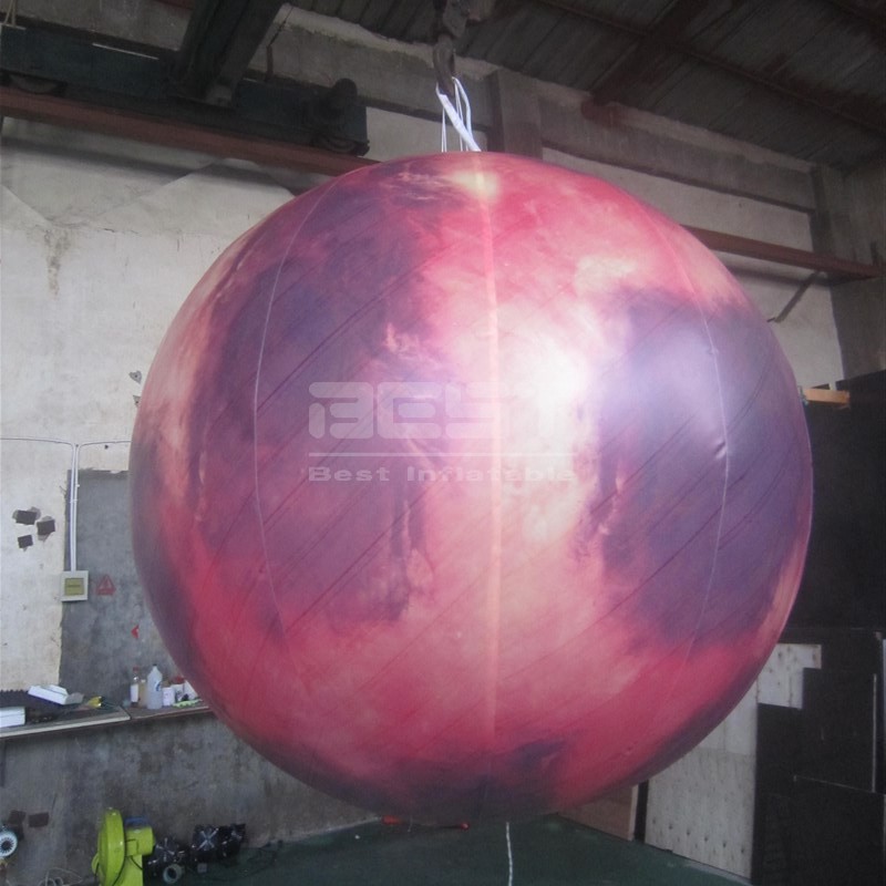 Outdoor giant inflatable planet balls inflatable solar system planet for decoration