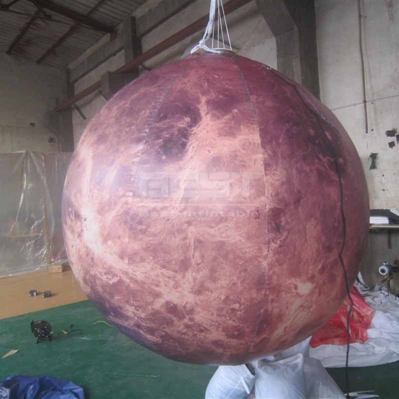 Hanging Inflatable Venus for Decoration Inflated Planet Balloon inflatable solar system planets moon earth mars Ball