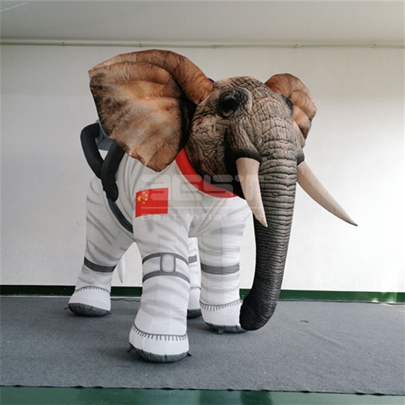 Concert stage decoration 2M high inflatable astronaut inflatable animal spaceman inflatable elephant toy for indoor event