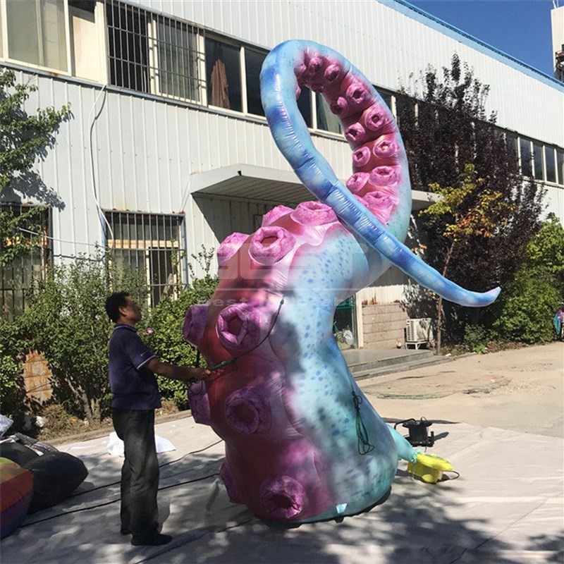 Building Art Decoration Inflatable Octopus Tentacles Balloon for Halloween Window Advertising
