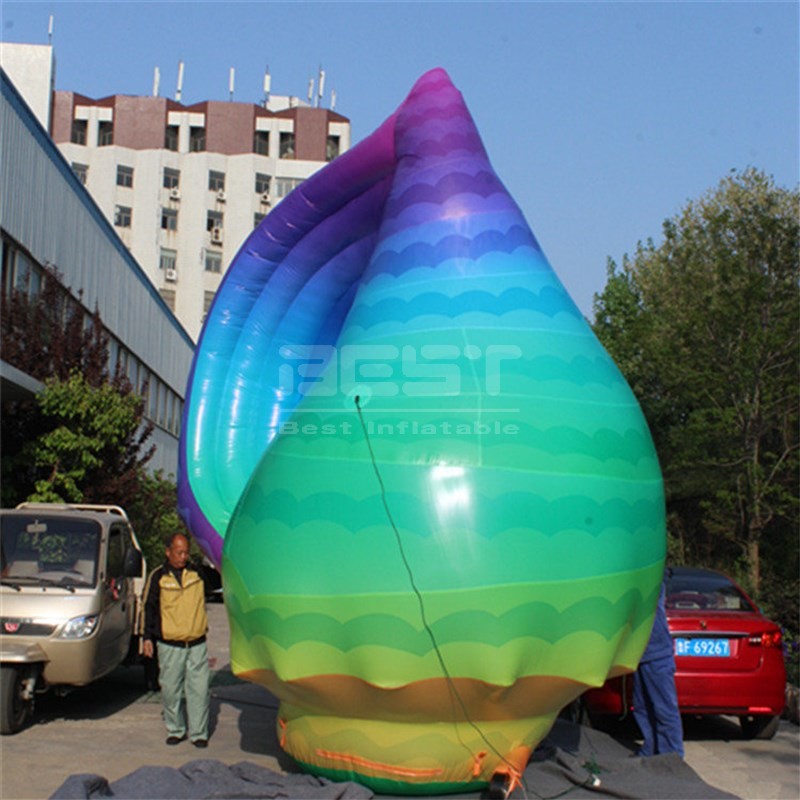Customize Led Light Conch Inflatable Whelk Giant Inflatable Seasnail Shell for Marine Decoration