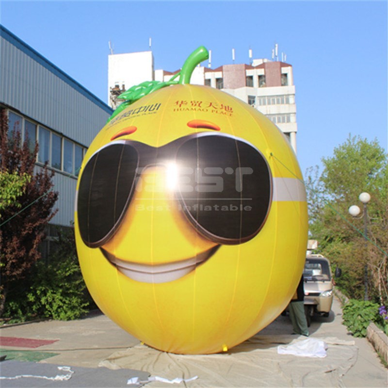Fruit Replica Inflatable Advertising 3m Giant Inflatable Lemon