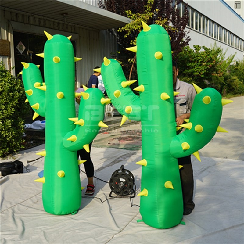 inflatable cactus party decoration led event for giant model for inflat advertising