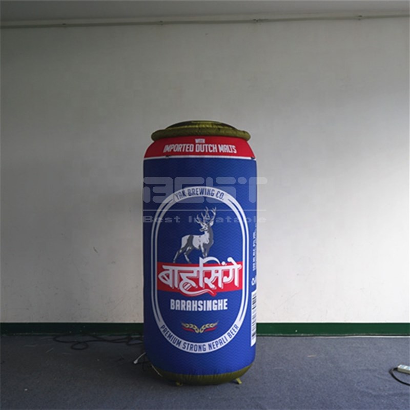 Advertising custom inflatable beer can , giant inflatable beer can balloon for promotion