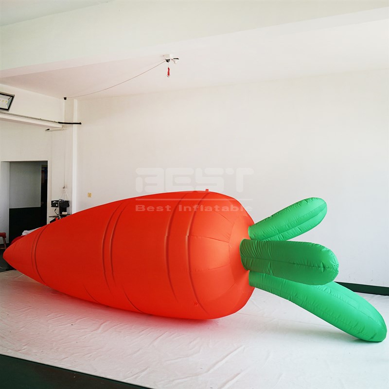 Shopping mall decorative inflatable red carrot balloon Customized inflatable red carrot
