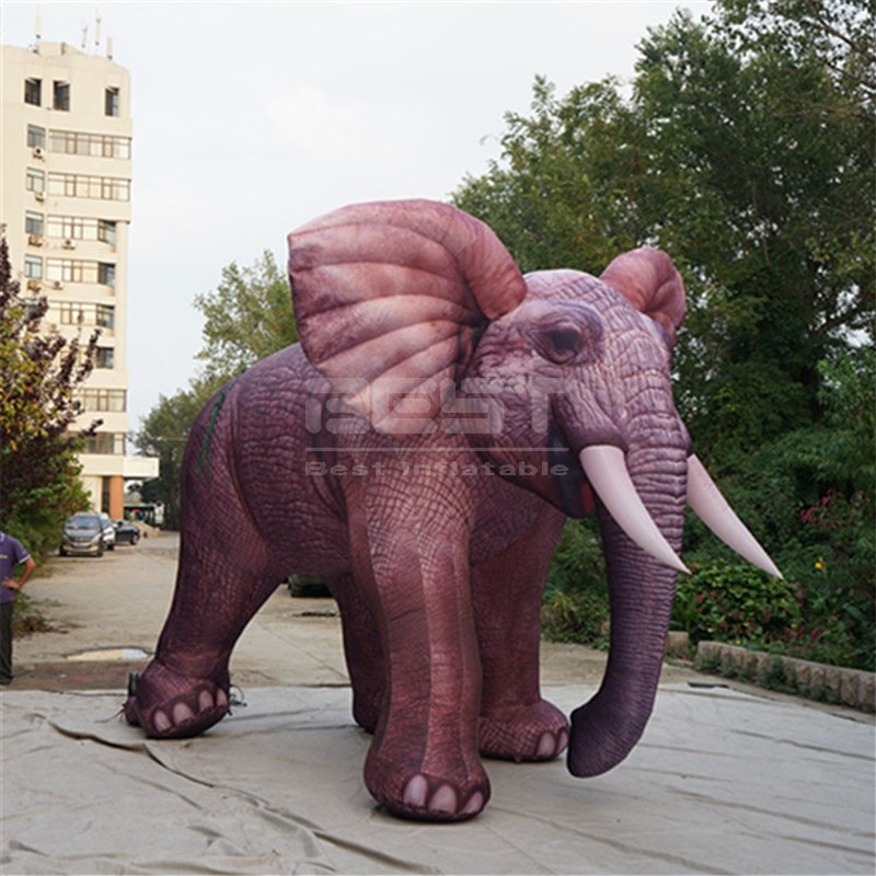 Advertising Elephant Inflatable Customized 3m High Inflatable Elephant Replica