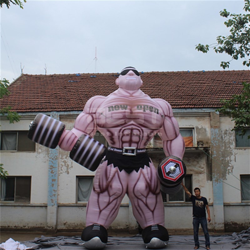 Giant Inflatable Muscle Man Outdoor Advertising inflatable fitness man cartoon air cartoon
