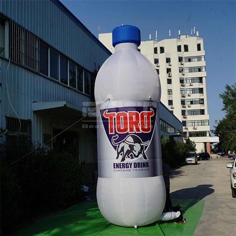 Promotional New Design Outdoor Huge Inflatable Bottle Cans Model With Logo