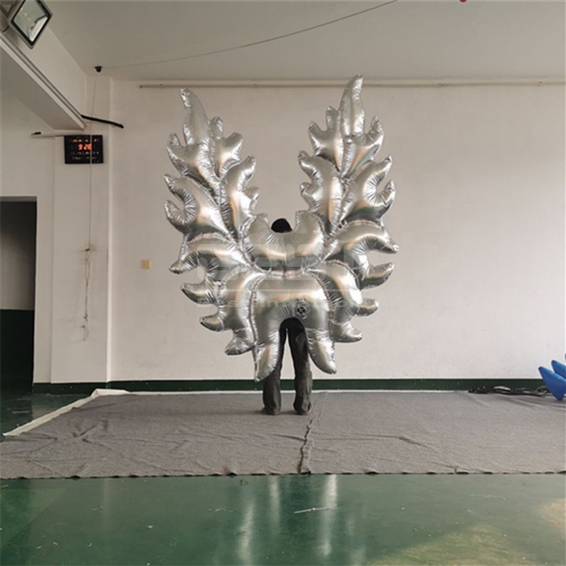 carnival parade event show party entertainment inflatable sliver dance costumes wings