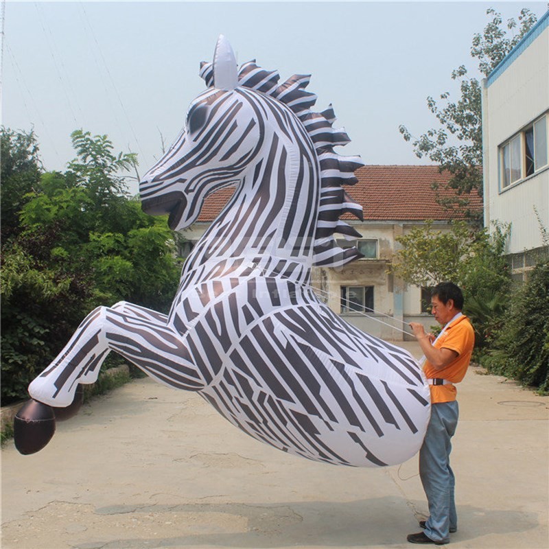 LED Light Walking Inflatable Zebra Costume Inflatable Costume For Carnival Parade Performance