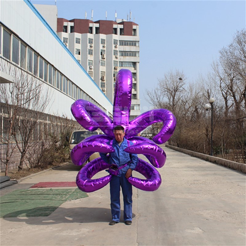 Holiday Event Parade Inflatable Wing Costume Customized Purple Wing Inflatable Model