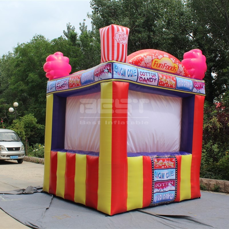Outdoors promotional inflatable portable snack food kiosk booth