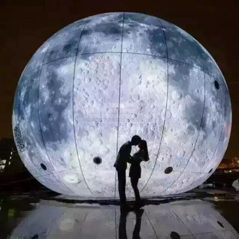 Advertising giant blow up balloon moon earth LED inflatable planet balloons for decoration
