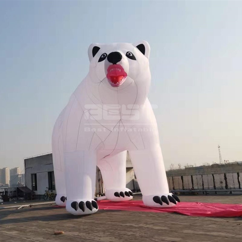 Factory custom Inflatable animal toy Inflatable anime big polar bear Toy