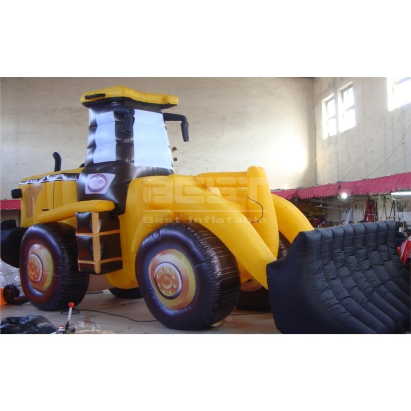 Lifelike large big inflatable wheel Loader  model for air blow vehicle auto pickup truck bus model toy