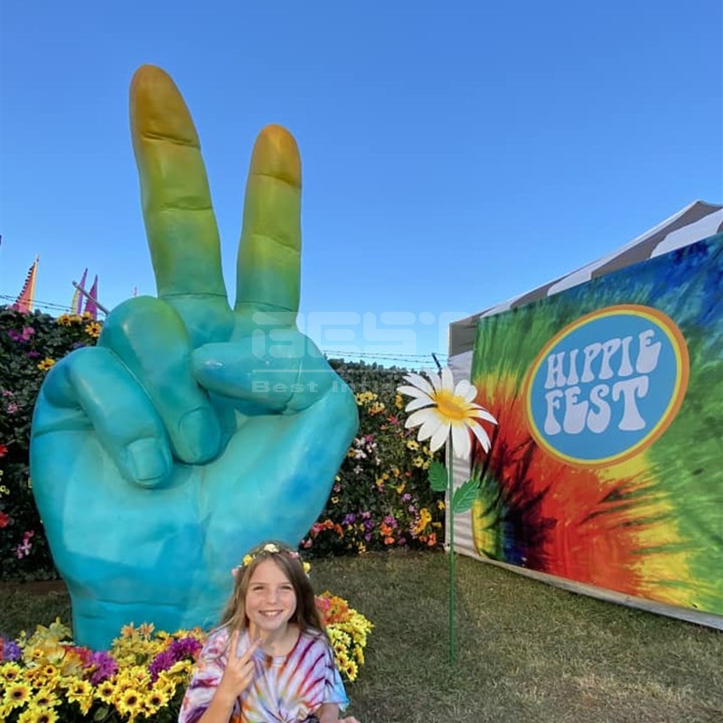 Custom printing inflatable hand for cheering up inflatable finger for advertising