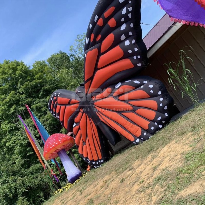 Giant Event Inflatable Animal Customized Festival Advertising Butterfly Inflatable For Promotional